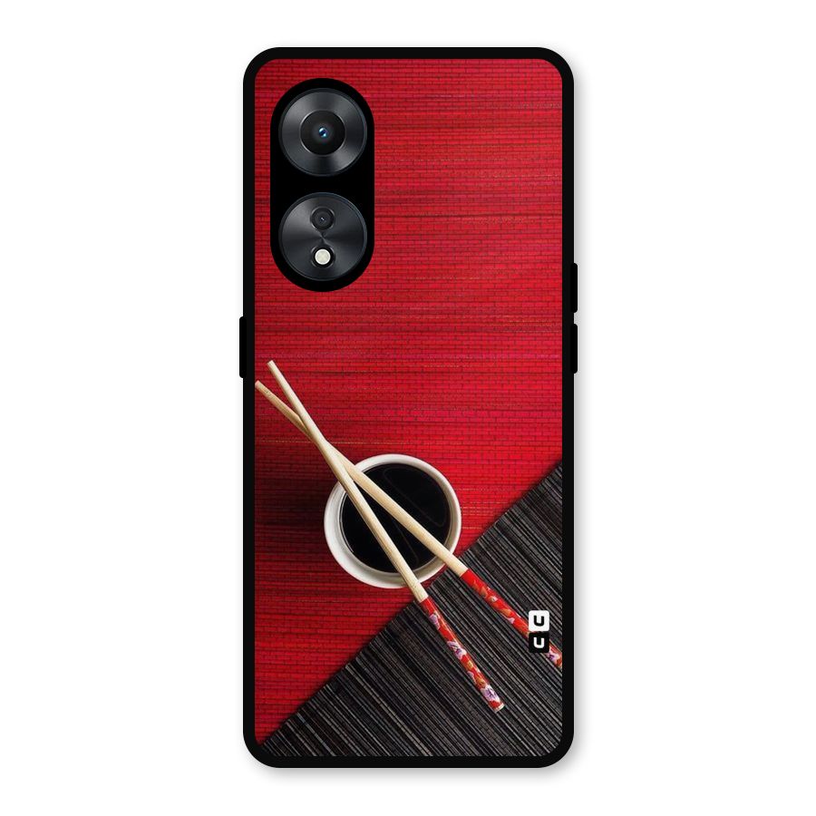 Chopstick Design Metal Back Case for Oppo A78