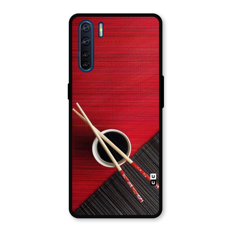 Chopstick Design Metal Back Case for Oppo F15