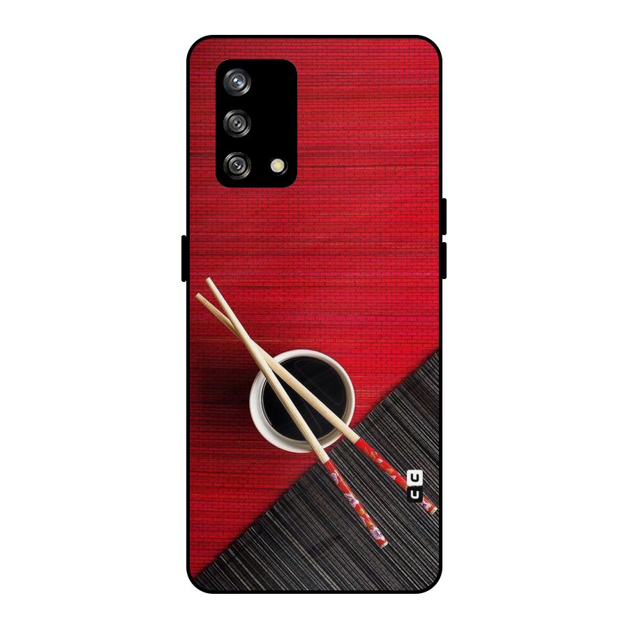 Chopstick Design Metal Back Case for Oppo F19