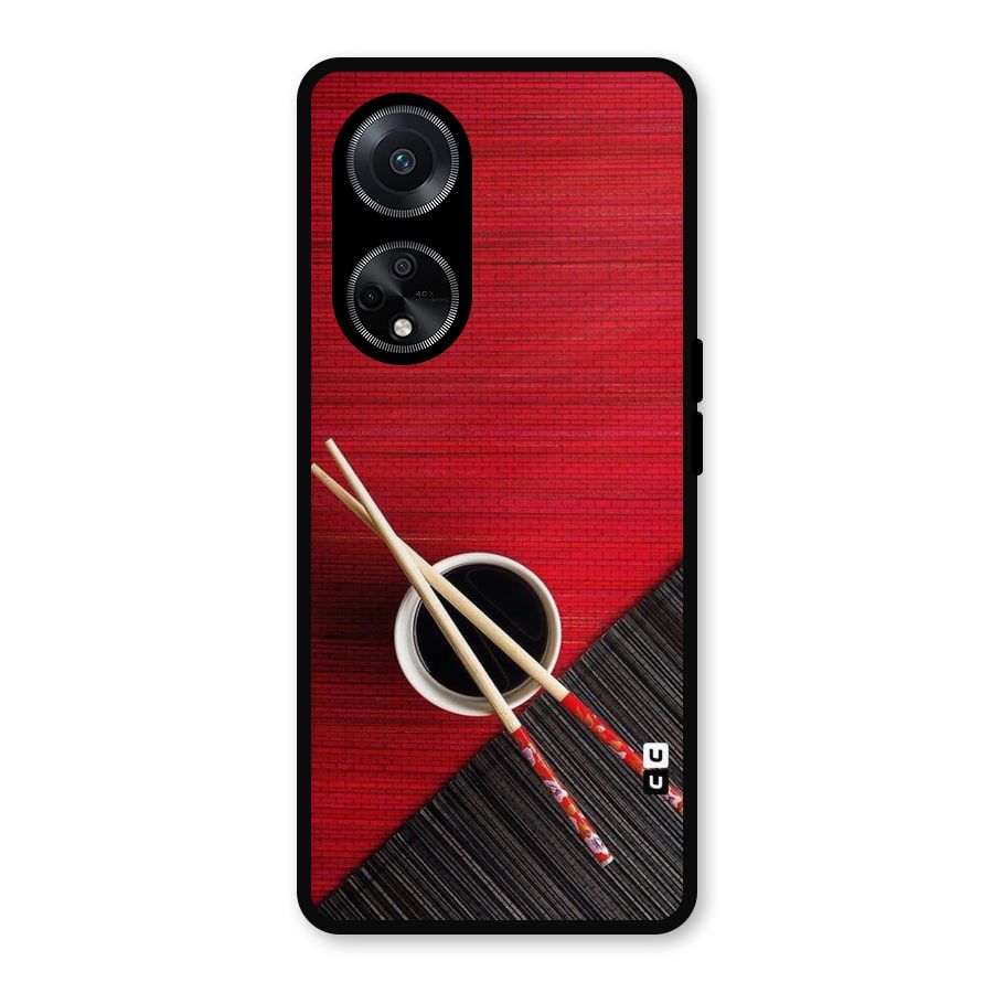 Chopstick Design Metal Back Case for Oppo F23