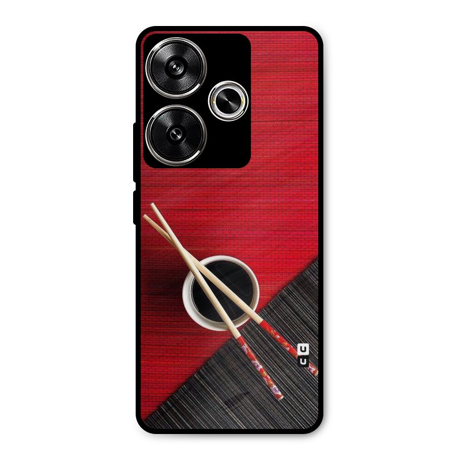 Chopstick Design Metal Back Case for Poco F6