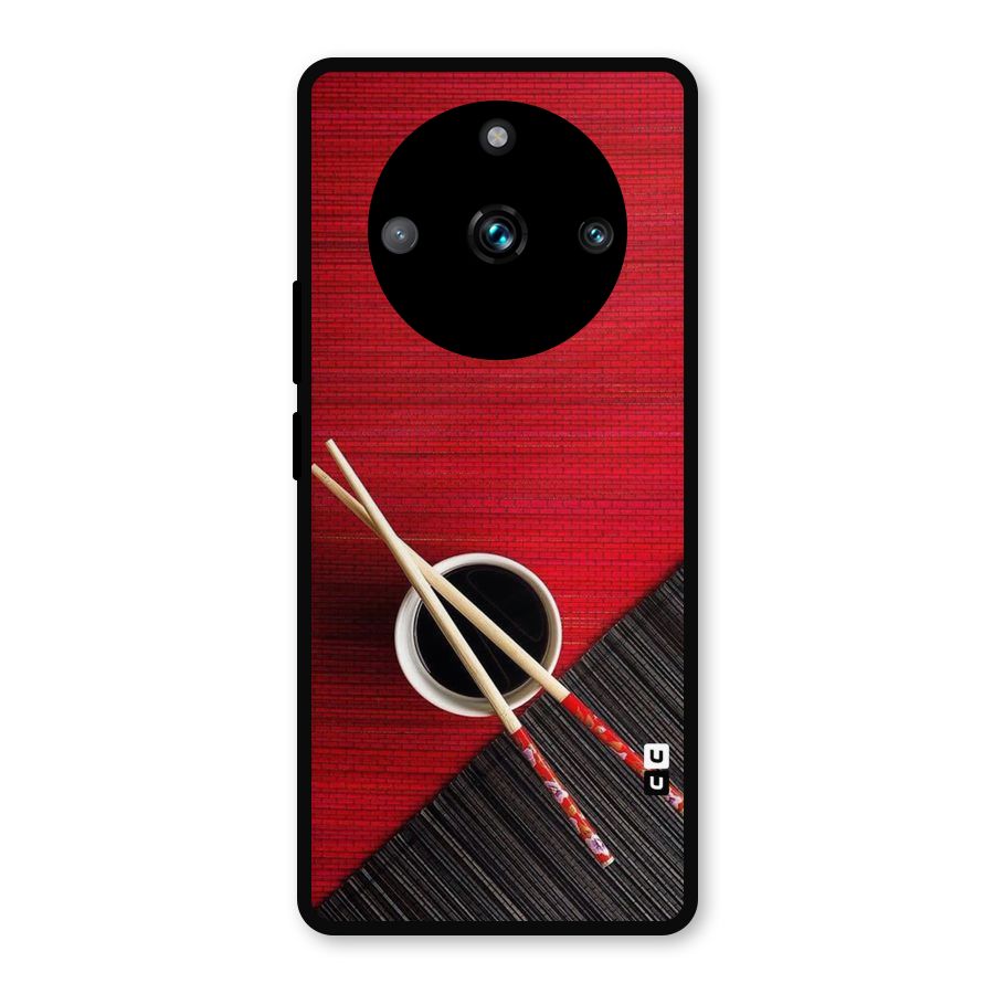 Chopstick Design Metal Back Case for Realme 11 Pro Plus