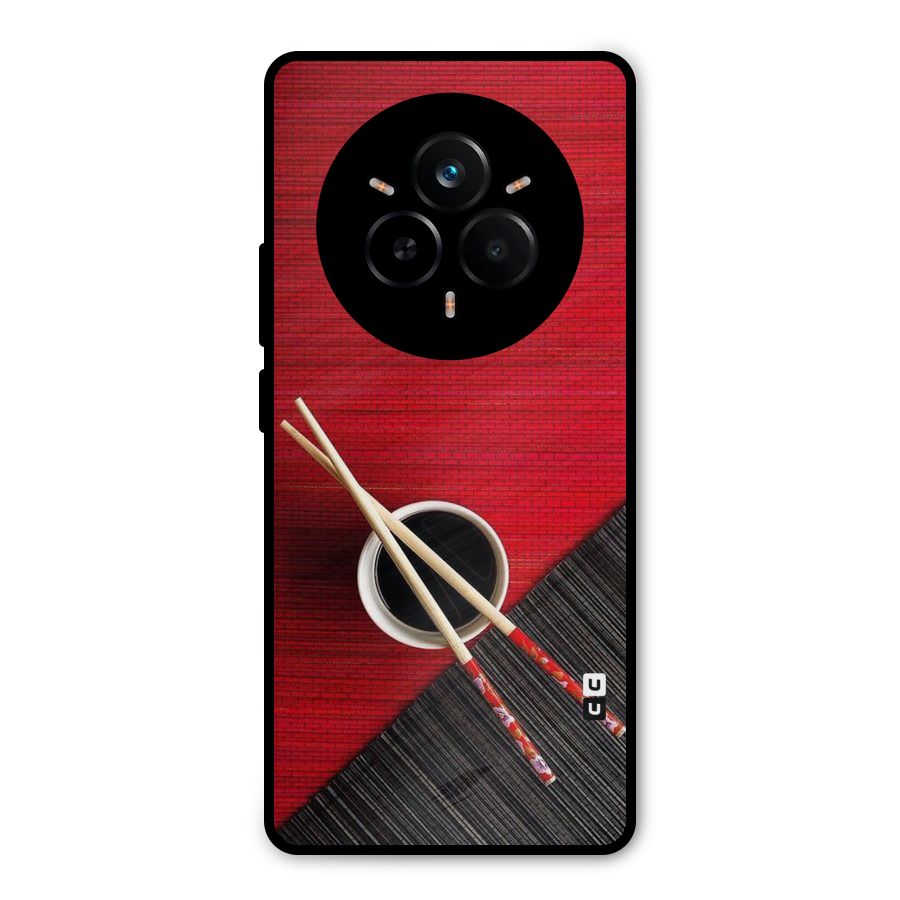 Chopstick Design Metal Back Case for Realme 14 Pro Plus
