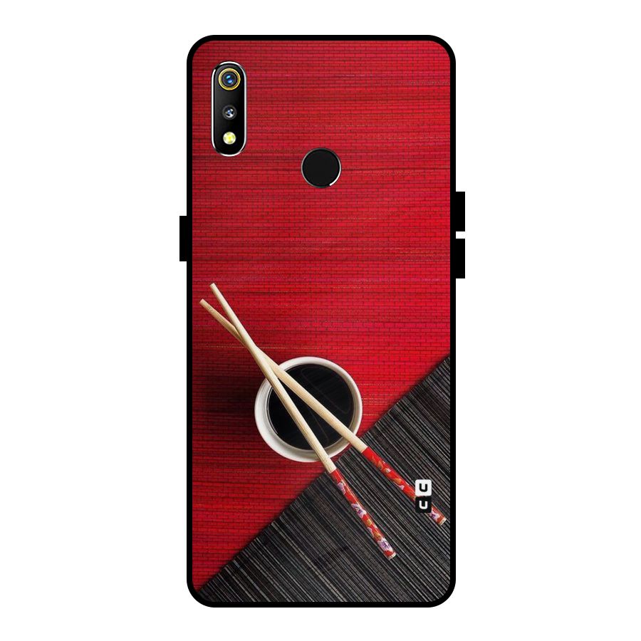 Chopstick Design Metal Back Case for Realme 3i