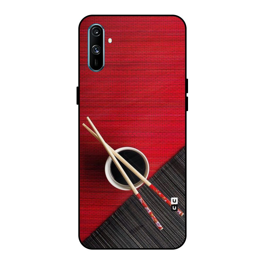 Chopstick Design Metal Back Case for Realme C3