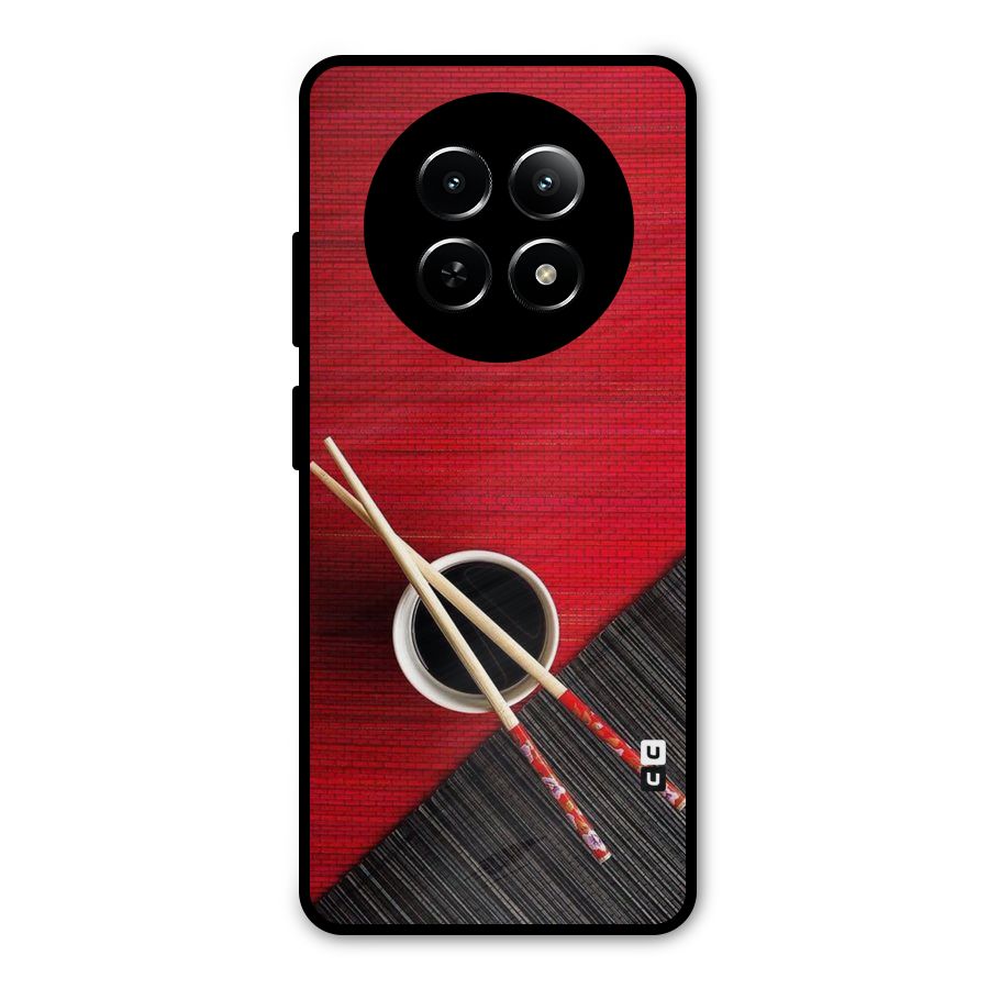 Chopstick Design Metal Back Case for Realme Narzo 70x 5G