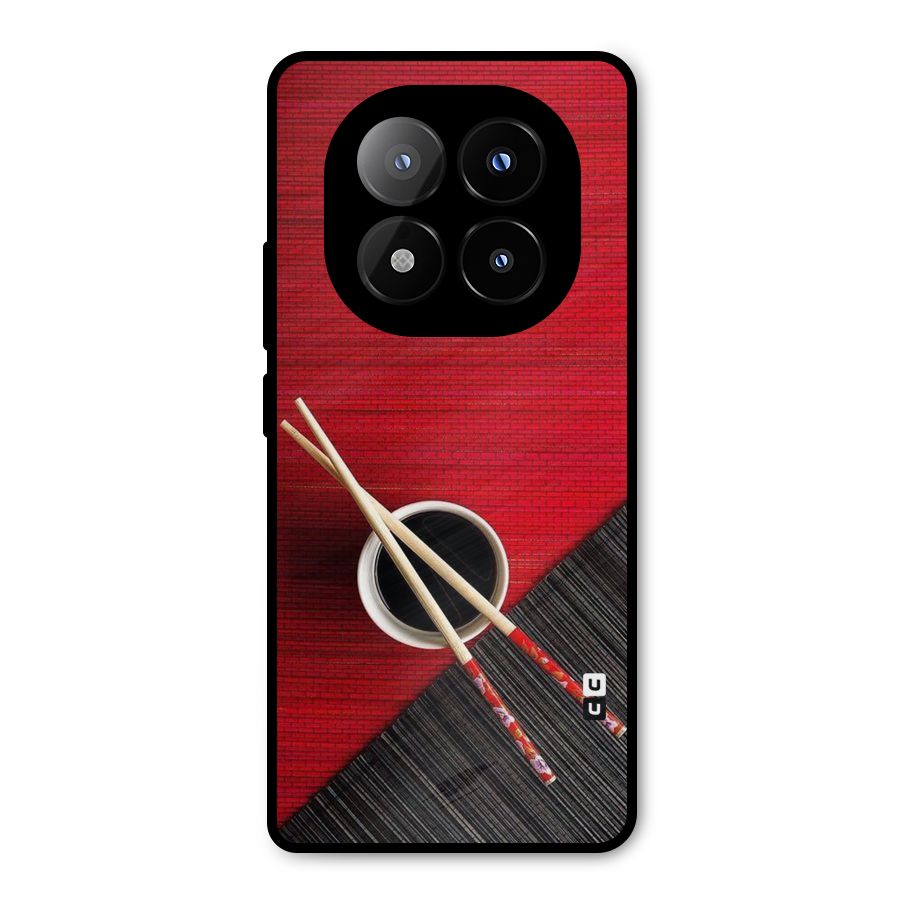 Chopstick Design Metal Back Case for Redmi Note 14 Pro Plus 5G