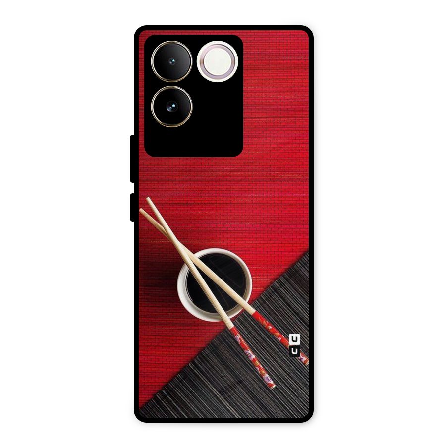 Chopstick Design Metal Back Case for Vivo T2 Pro