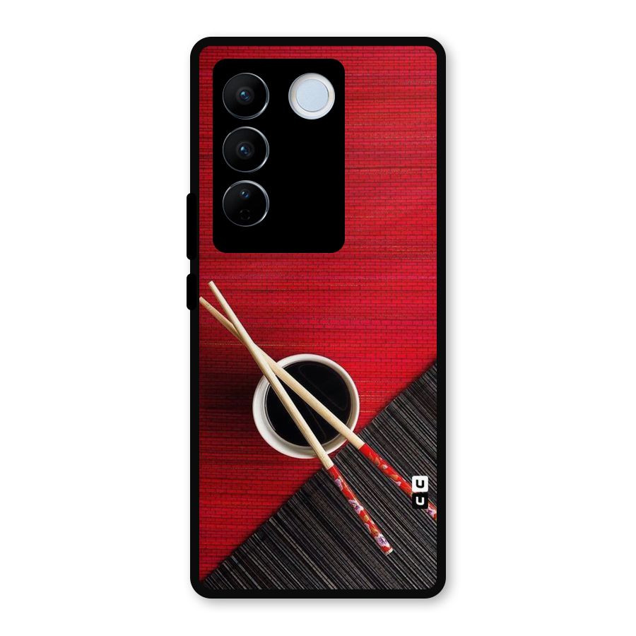 Chopstick Design Metal Back Case for Vivo V27