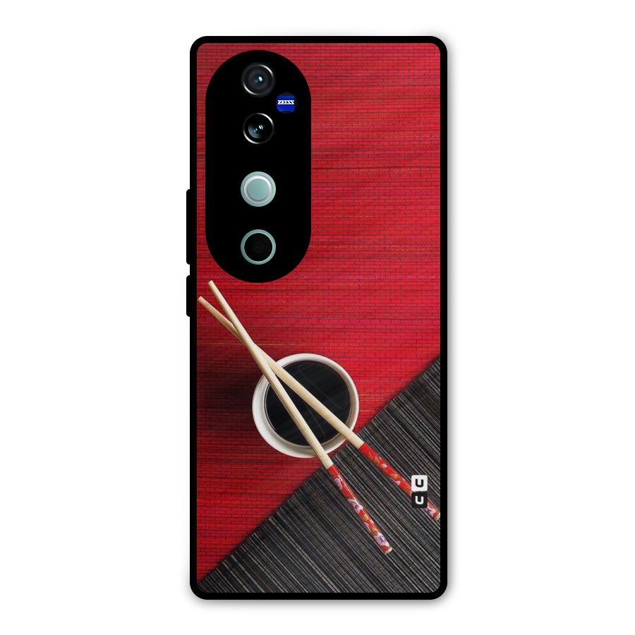 Chopstick Design Metal Back Case for Vivo V40 Pro
