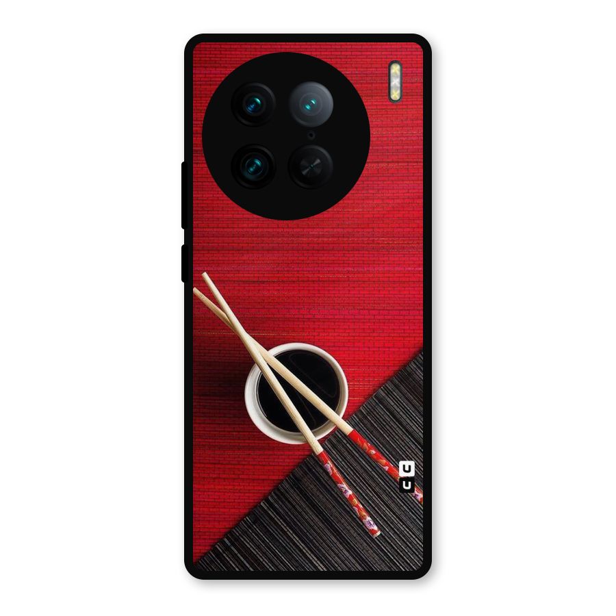 Chopstick Design Metal Back Case for Vivo X90 Pro