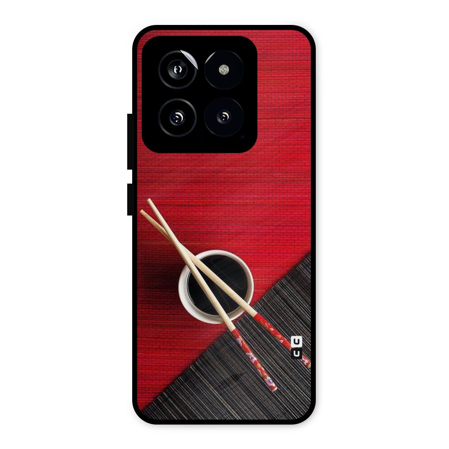 Chopstick Design Metal Back Case for Xiaomi 14