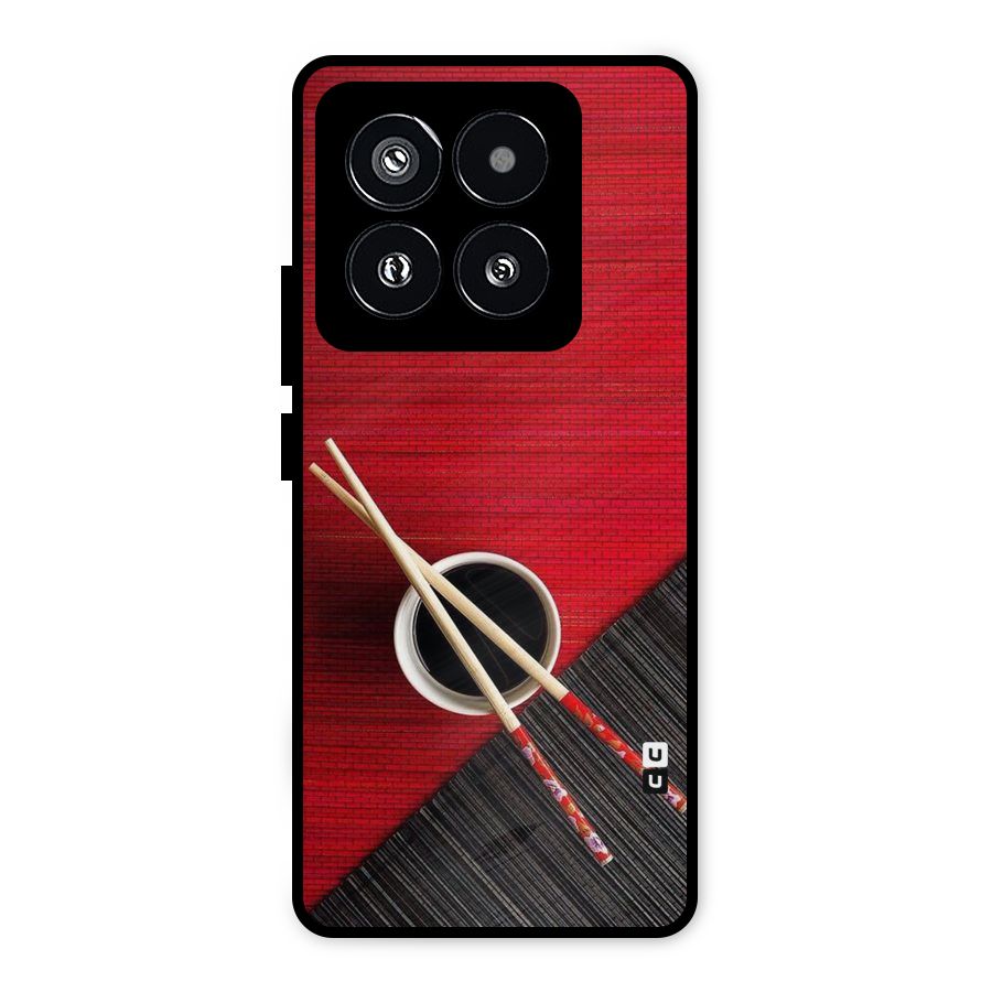 Chopstick Design Metal Back Case for Xiaomi 14 Pro