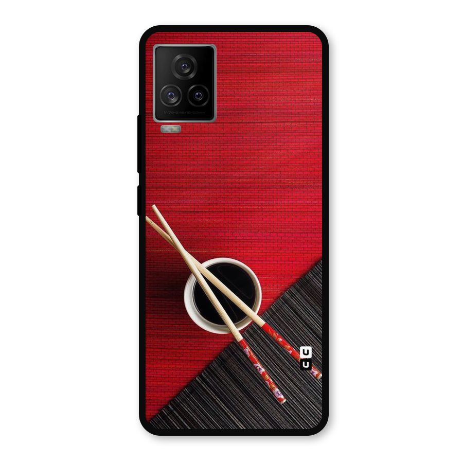 Chopstick Design Metal Back Case for iQOO 7 Legend 5G