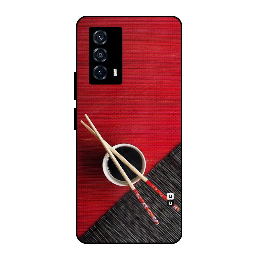 Chopstick Design Metal Back Case for iQOO Z5