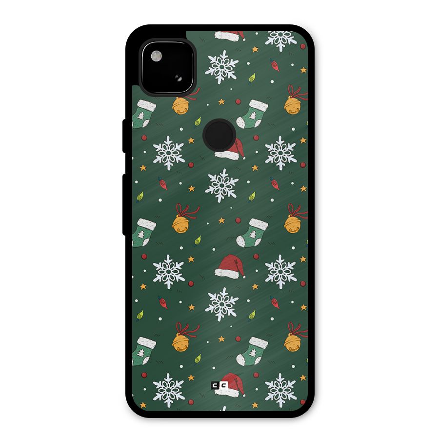 Christmas Call Metal Back Case for Google Pixel 4a
