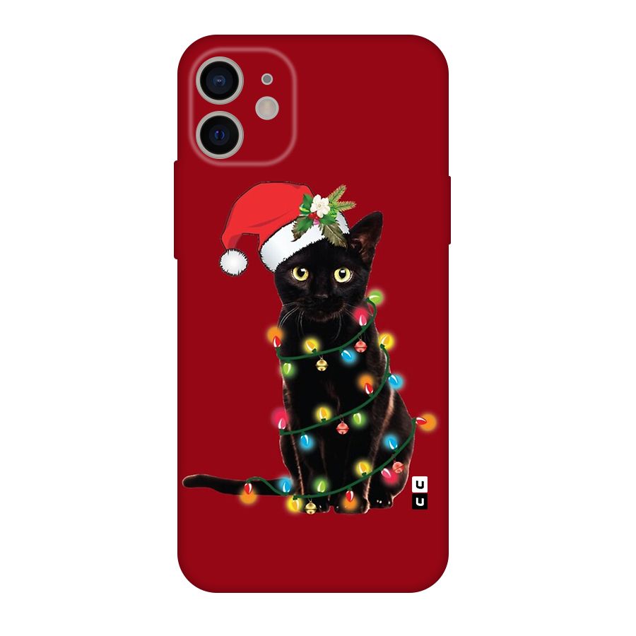 Christmas Cap Cute Cat Original Polycarbonate Back Case for iPhone 11