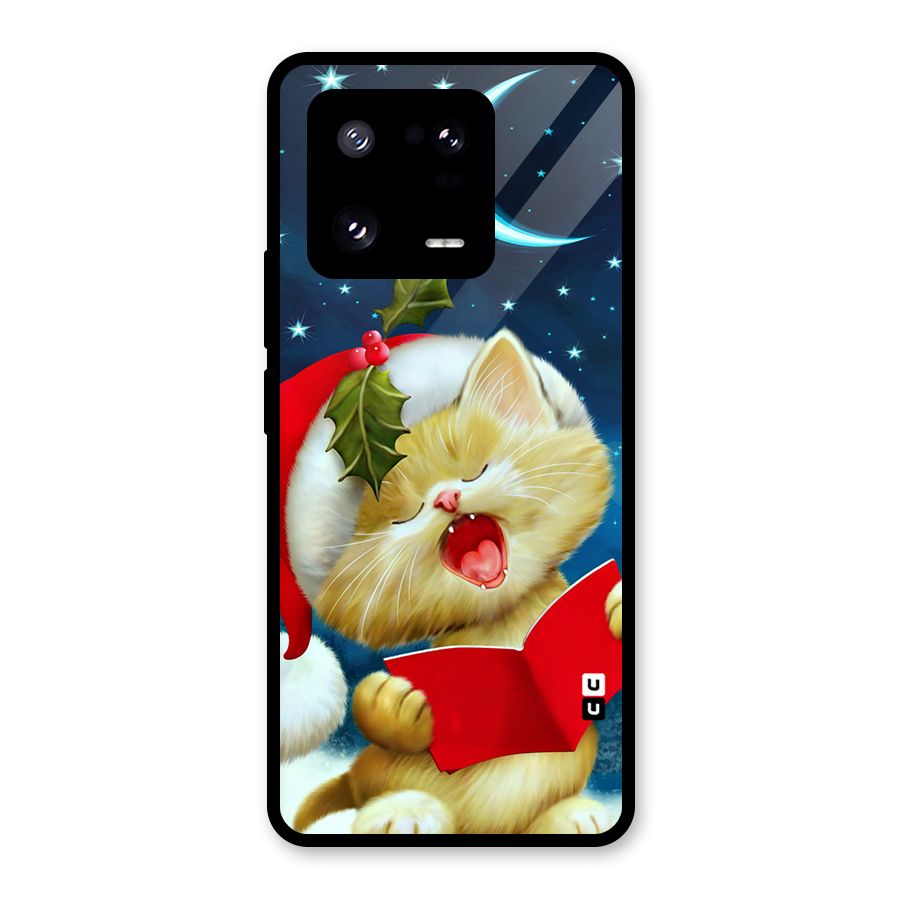Christmas Cat Glass Back Case for Xiaomi 13 Pro