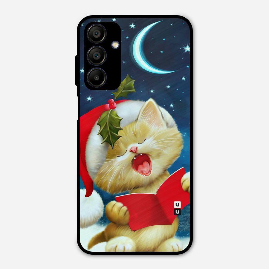 Christmas Cat Metal Back Case for Galaxy A15 5G