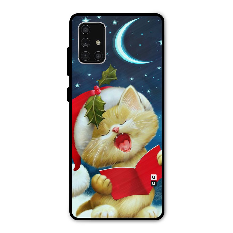 Christmas Cat Metal Back Case for Galaxy A71