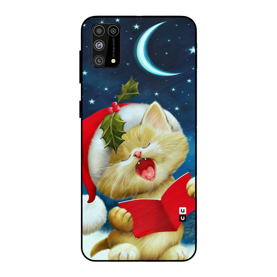 Christmas Cat Metal Back Case for Galaxy F41