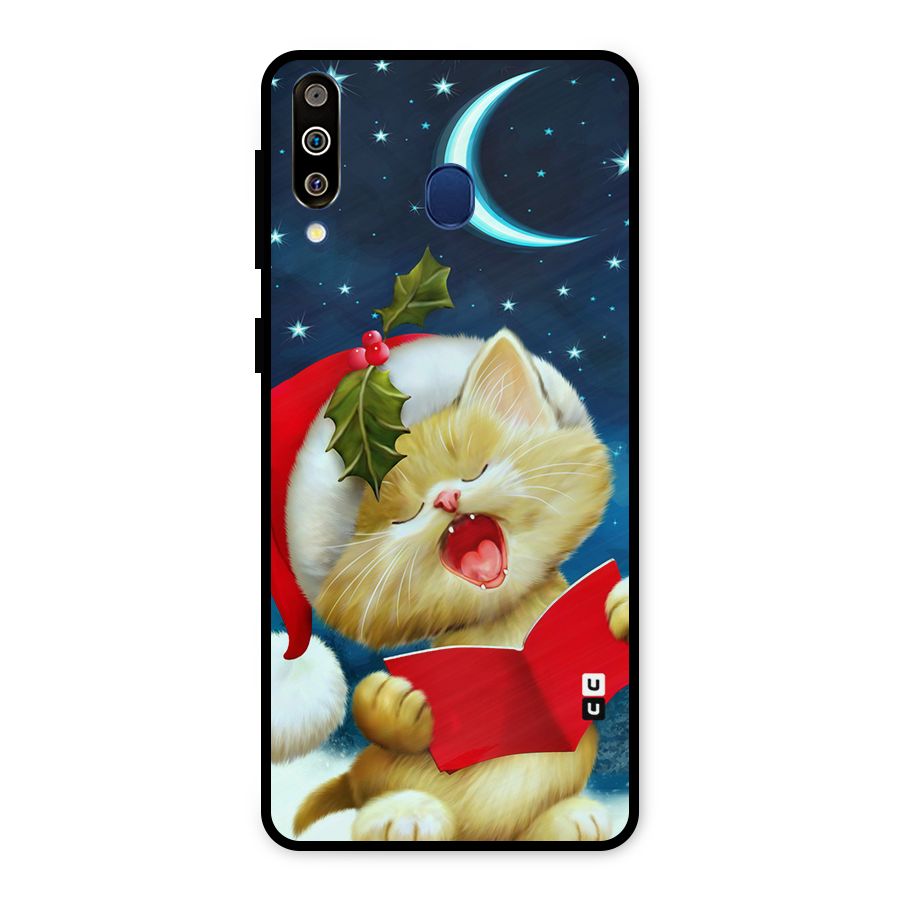 Christmas Cat Metal Back Case for Galaxy M30