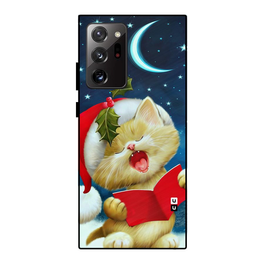 Christmas Cat Metal Back Case for Galaxy Note 20 Ultra