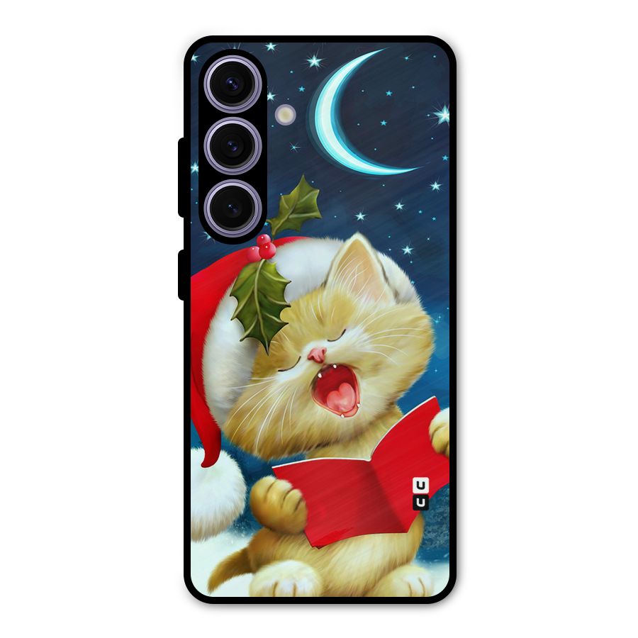 Christmas Cat Metal Back Case for Galaxy S24