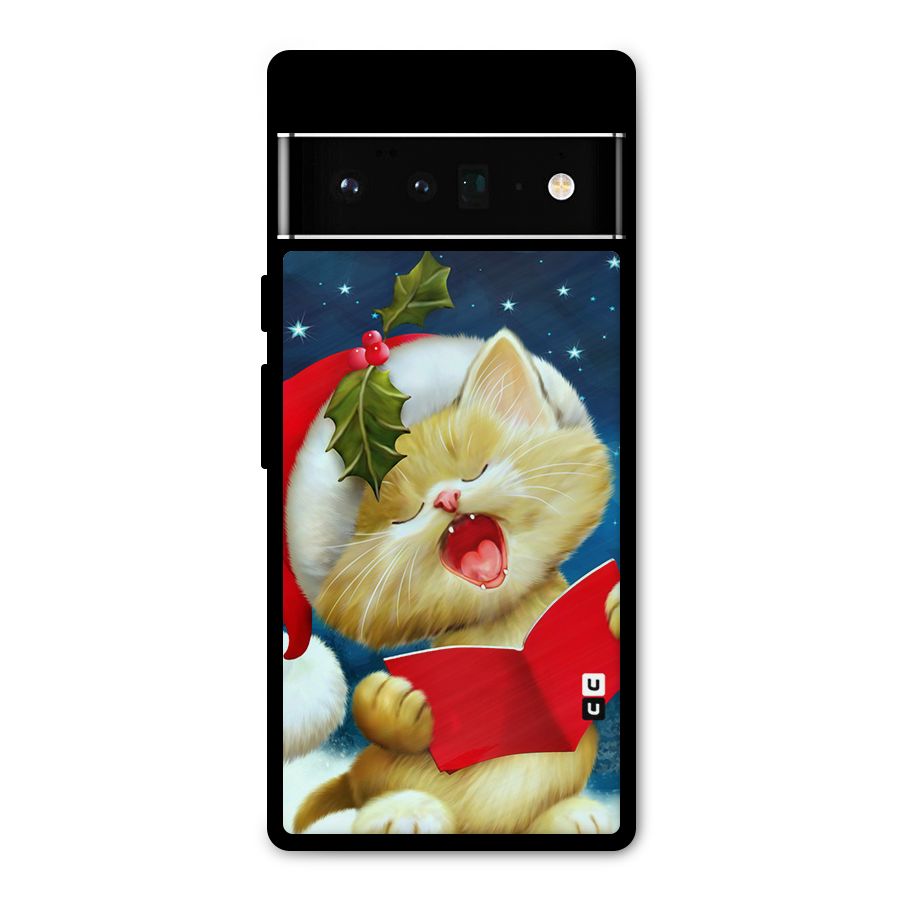 Christmas Cat Metal Back Case for Google Pixel 6 Pro