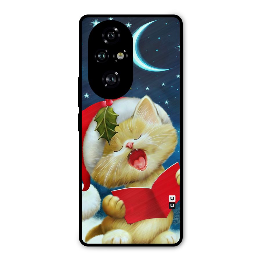 Christmas Cat Metal Back Case for Honor 200 Pro
