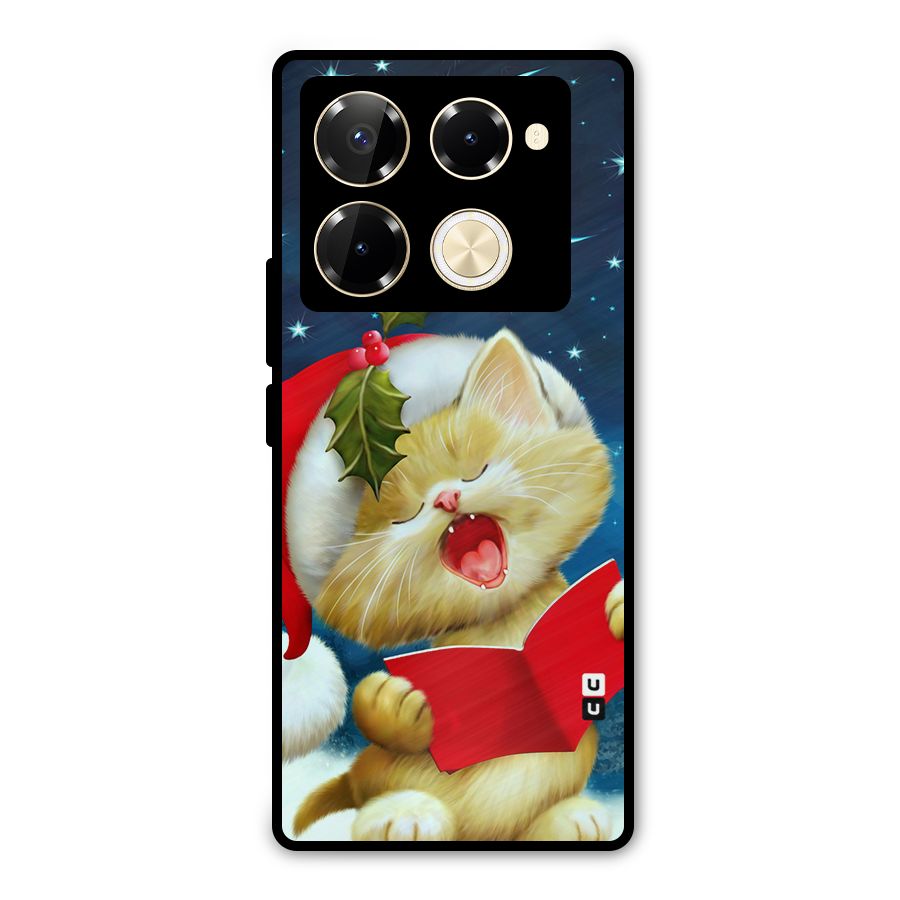 Christmas Cat Metal Back Case for Infinix Note 40 Pro Plus