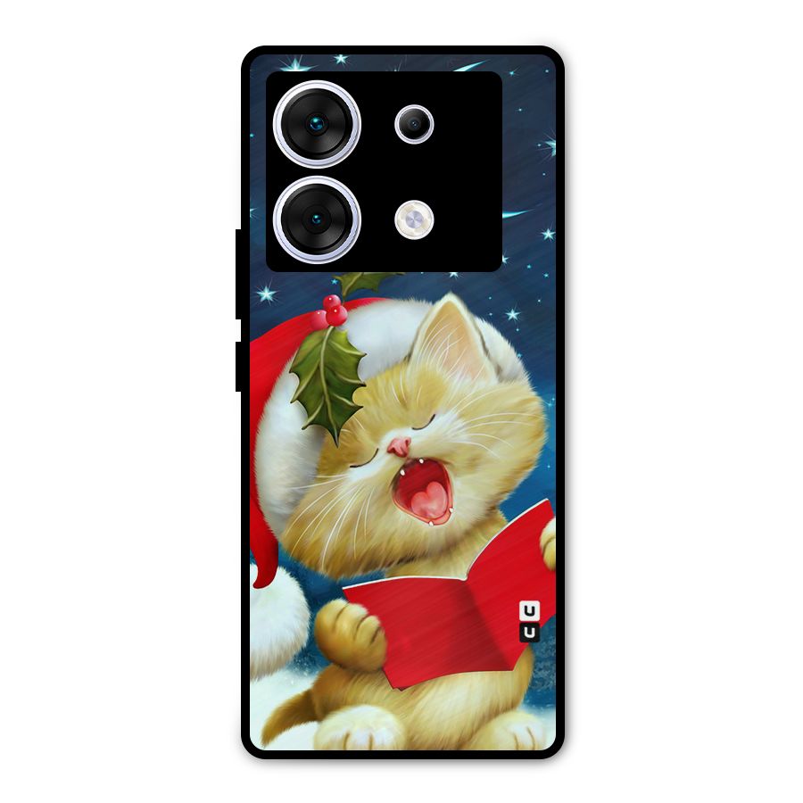 Christmas Cat Metal Back Case for Infinix Zero 30 5G