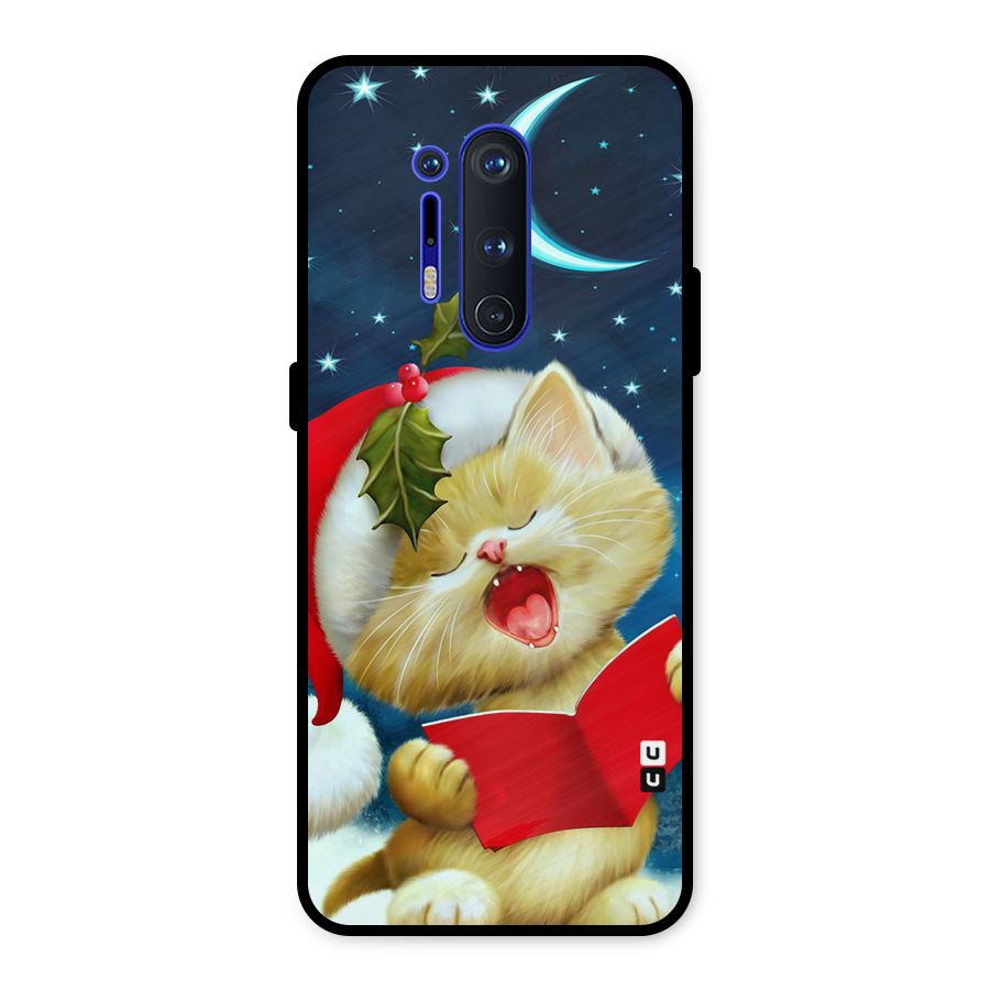 Christmas Cat Metal Back Case for OnePlus 8 Pro