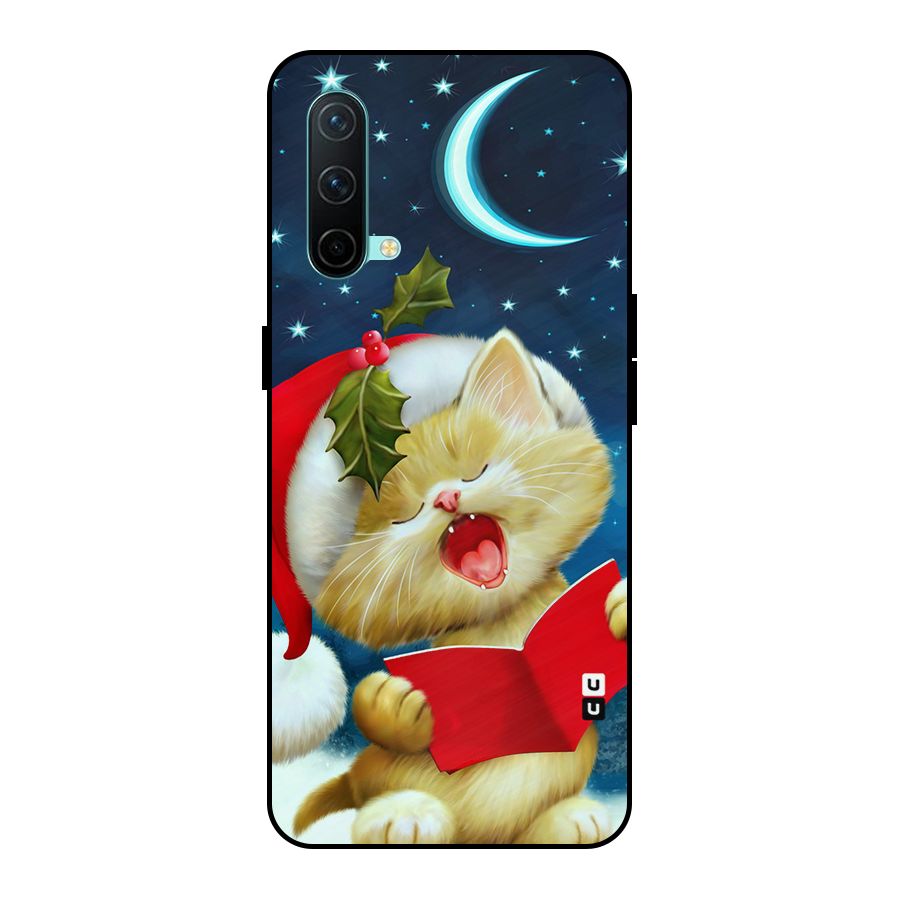 Christmas Cat Metal Back Case for OnePlus Nord CE 5G