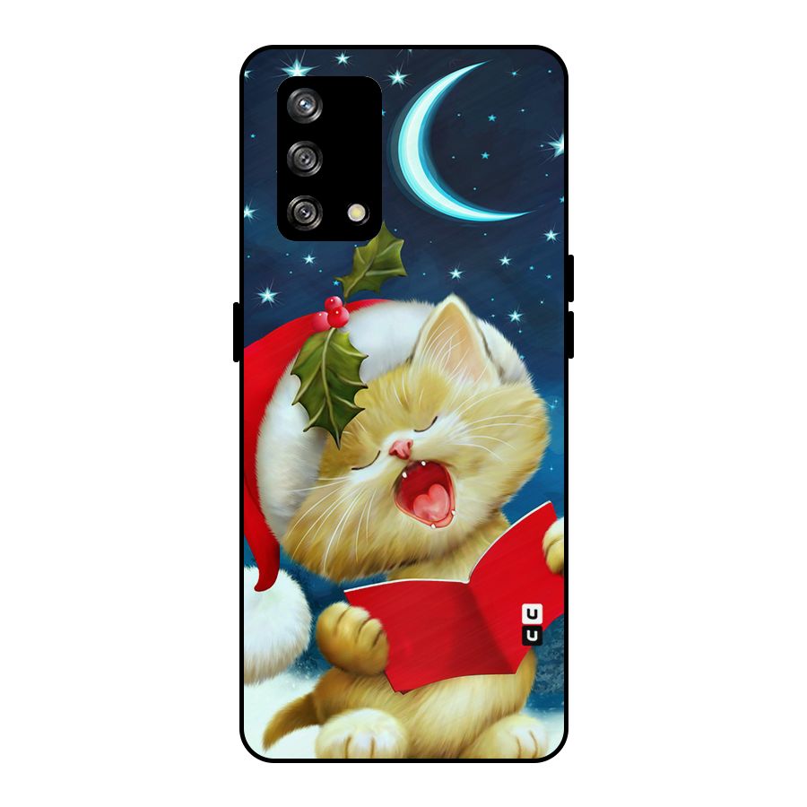 Christmas Cat Metal Back Case for Oppo F19
