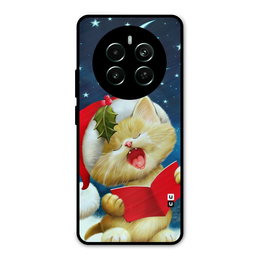 Christmas Cat Metal Back Case for Realme 12 Pro Plus