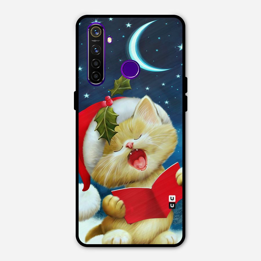 Christmas Cat Metal Back Case for Realme 5 Pro