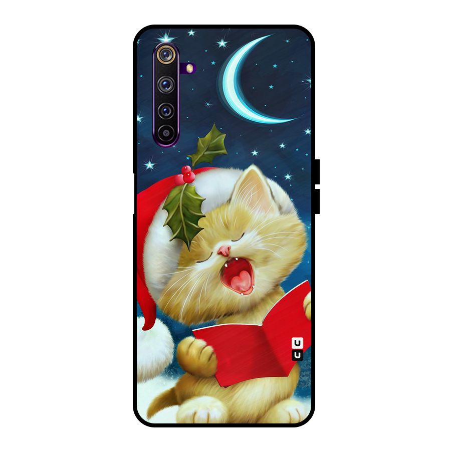 Christmas Cat Metal Back Case for Realme 6 Pro