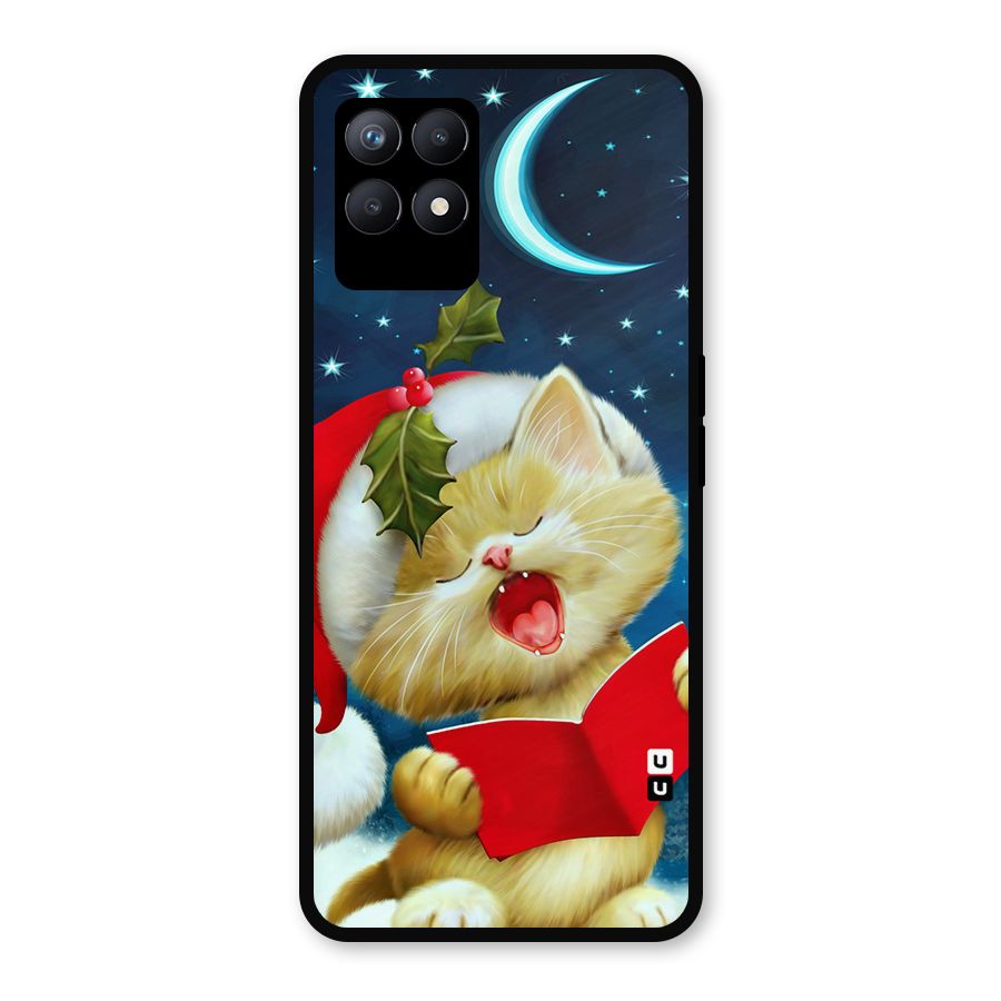 Christmas Cat Metal Back Case for Realme Narzo 50