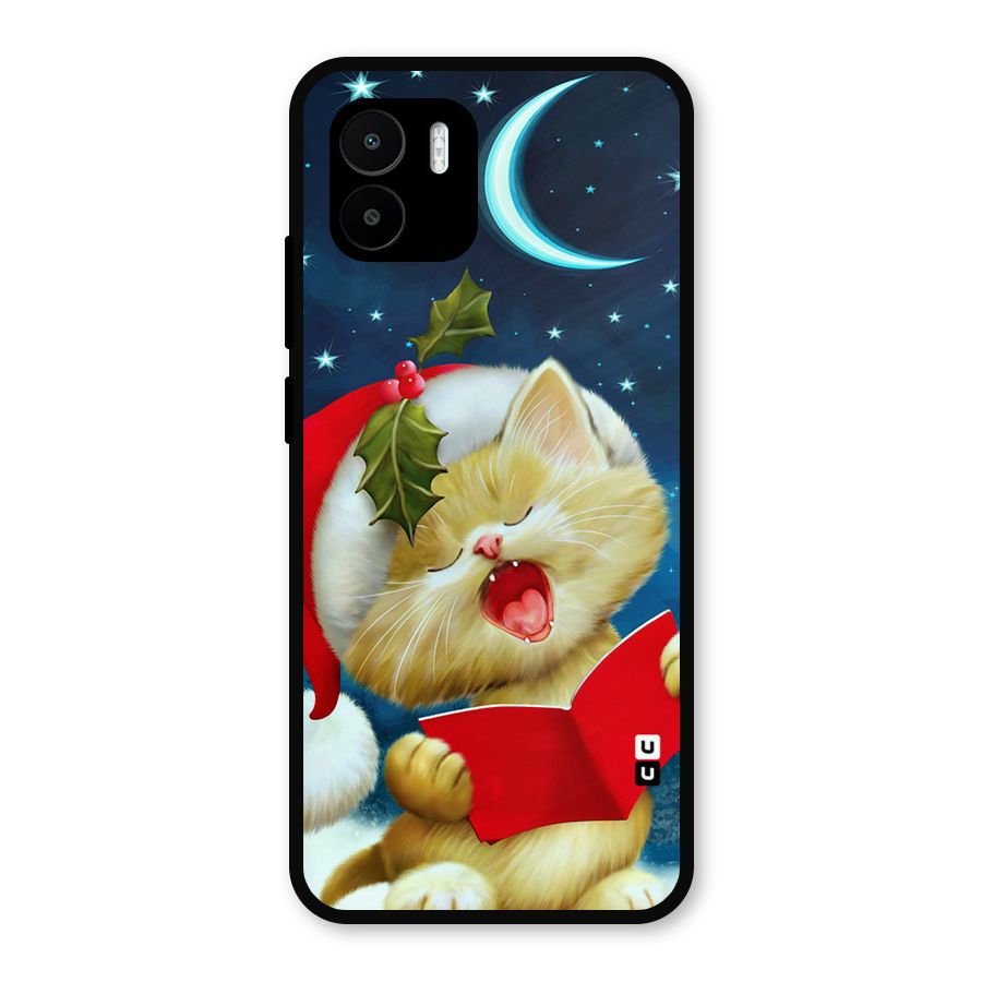 Christmas Cat Metal Back Case for Redmi A2
