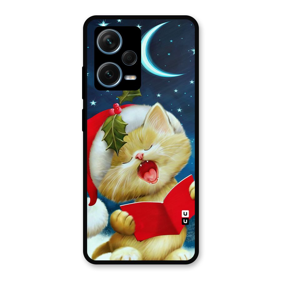 Christmas Cat Metal Back Case for Redmi Note 12 Pro Plus 5G