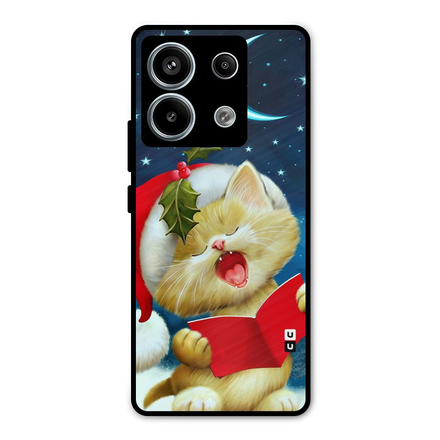 Christmas Cat Metal Back Case for Redmi Note 13 Pro 5G