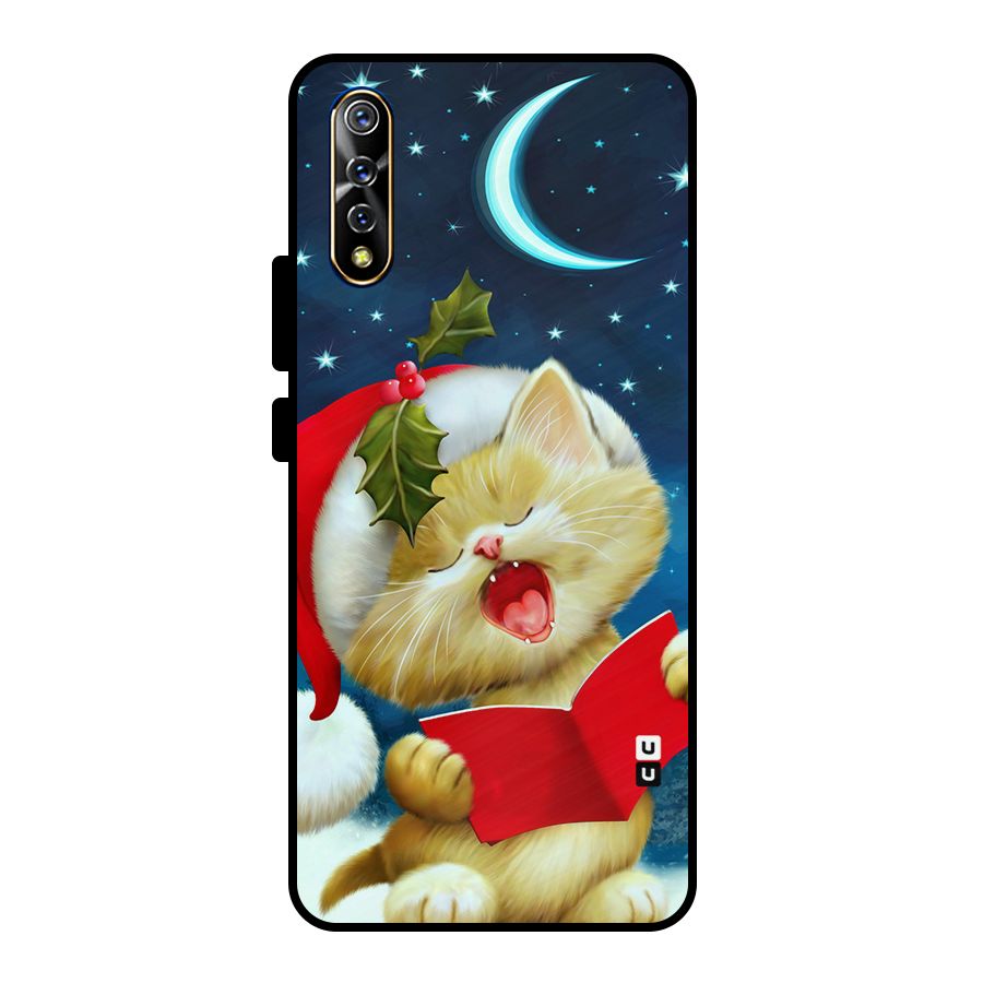 Christmas Cat Metal Back Case for Vivo S1