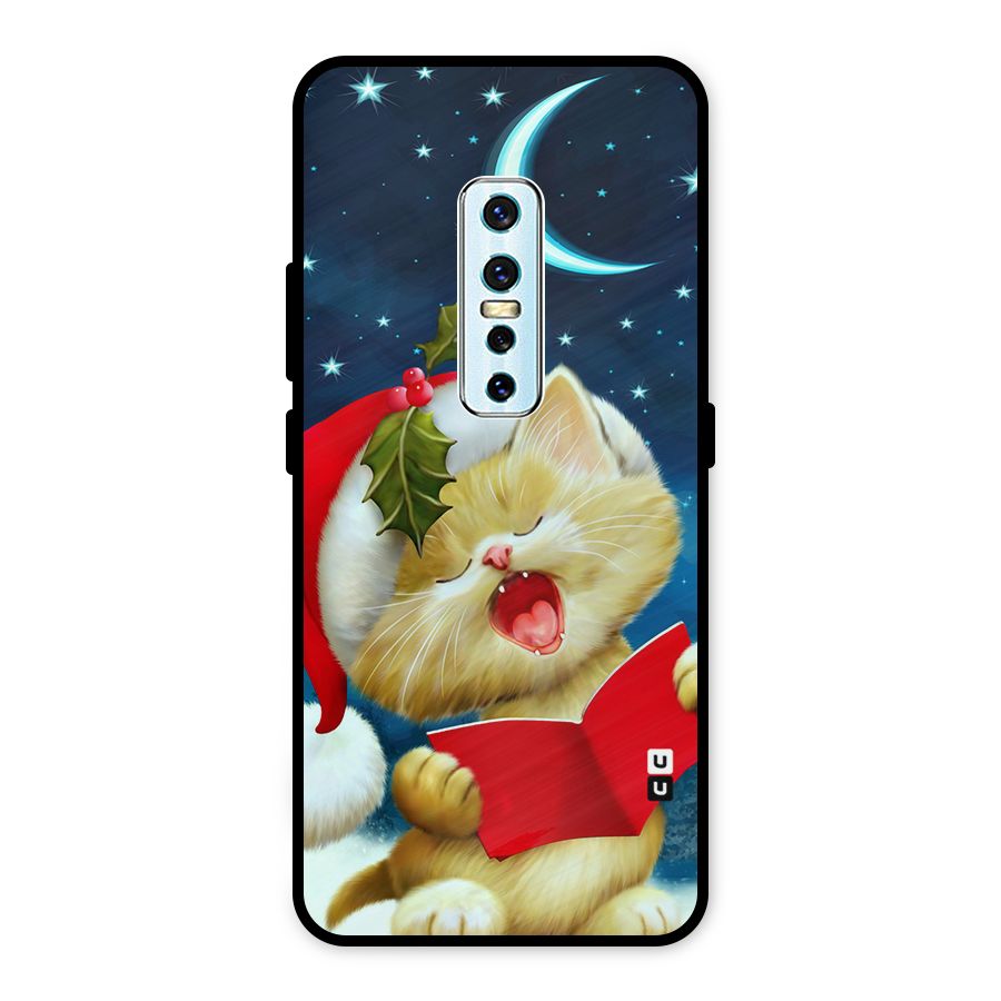 Christmas Cat Metal Back Case for Vivo V17 Pro