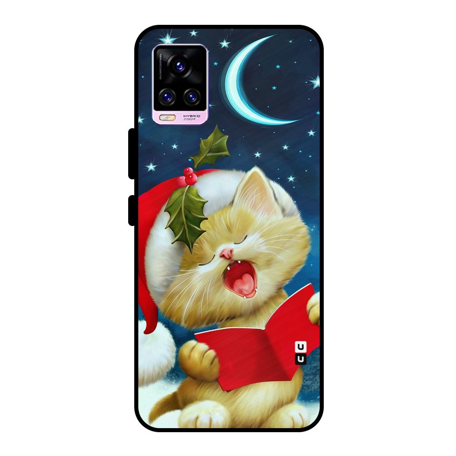 Christmas Cat Metal Back Case for Vivo V20 Pro