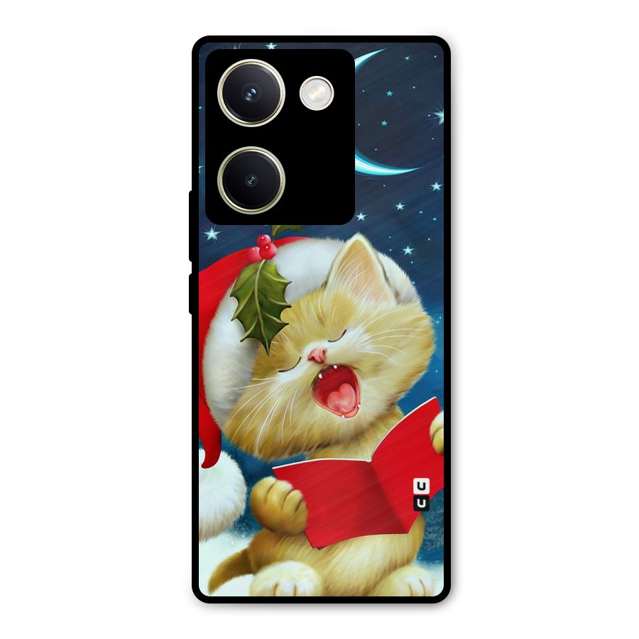Christmas Cat Metal Back Case for Vivo Y200 Pro