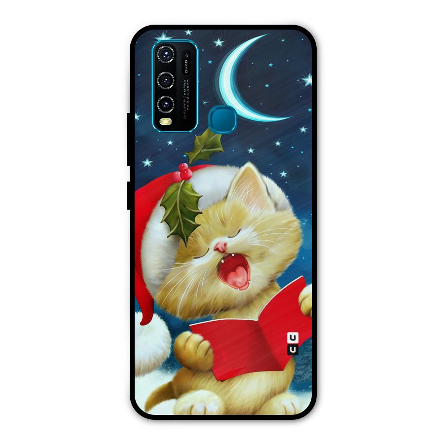Christmas Cat Metal Back Case for Vivo Y30