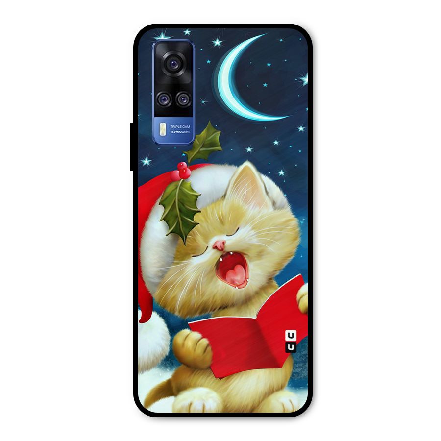 Christmas Cat Metal Back Case for Vivo Y31