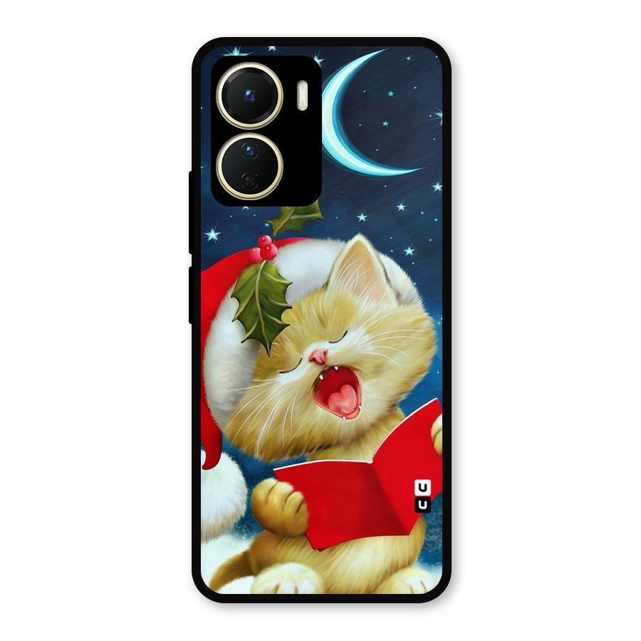 Christmas Cat Metal Back Case for Vivo Y56