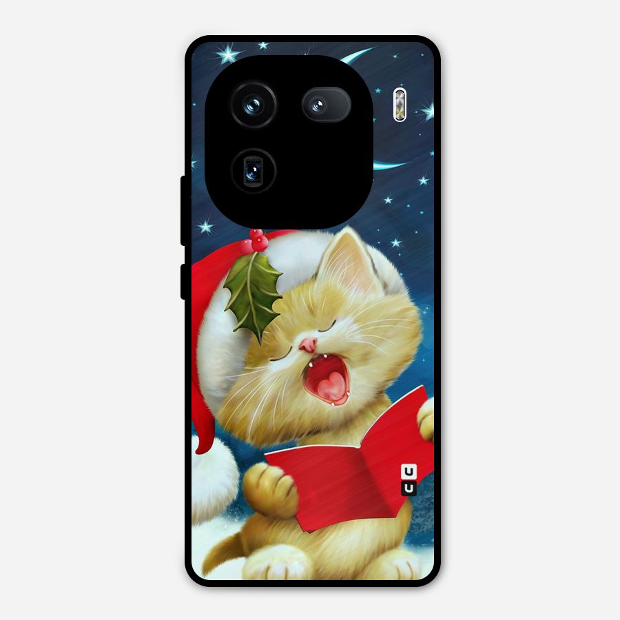 Christmas Cat Metal Back Case for iQOO 12